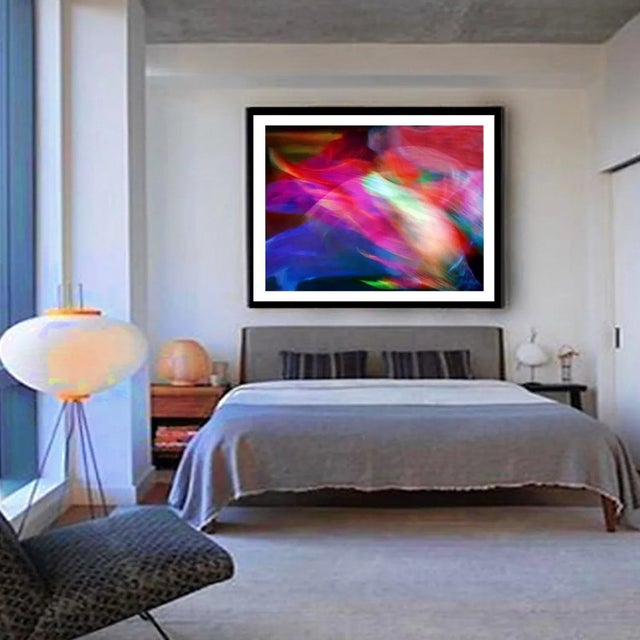 Color photograph of male betta fish swimming together. Printed on Archival Fine Art Paper.