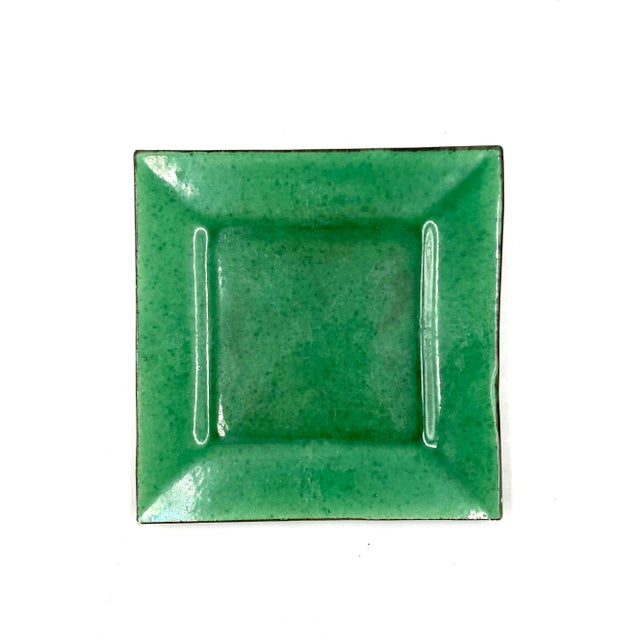 Green Fire-Glazed Ceramic Vide Poche, France, Ca. 1960 For Sale - Image 10 of 12