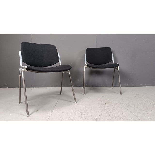 Vintage DSC 106 Side Chairs by Giancarlo Piretti for Castelli, 1970s, Set of 8 For Sale - Image 9 of 11