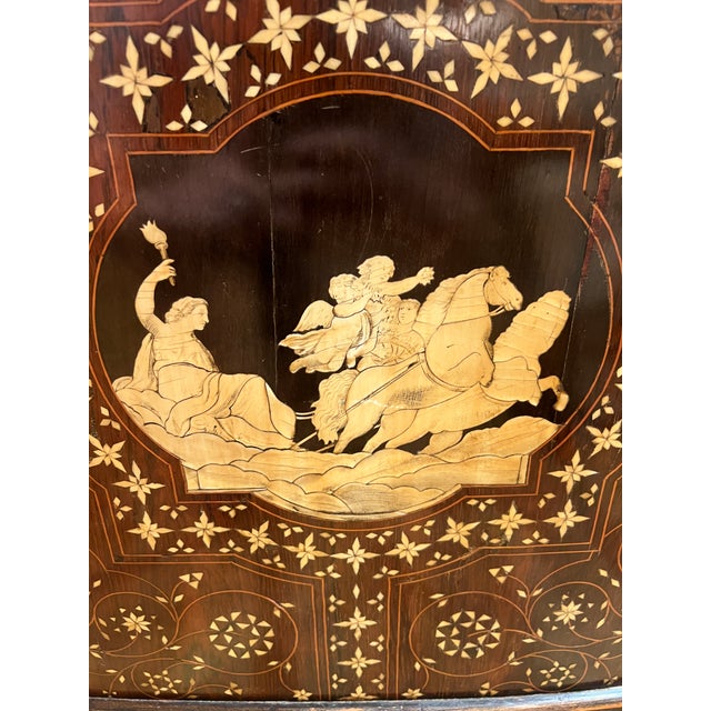 Late 19th Century Magnificent 19th Century Italian Grand Tour Rosewood & Bone Inlaid Cabinet For Sale - Image 5 of 12