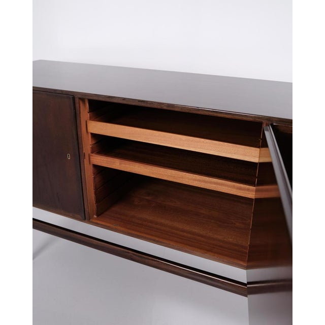 Brown Mahogany Sideboard from Poul Jeppesens Møbelfabrik, 1960 For Sale - Image 8 of 14