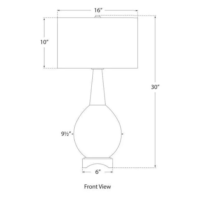 Traditional Julie Neill for Visual Comfort Signature Antoine Large Table Lamp in Pale Blue with Linen Shade For Sale - Image 3 of 3