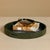 Round Fluted Green Leather Tray, 20" For Sale - Image 4 of 5