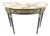 Demilune Marble Top One Drawer French Style Gilt Console on Fluted Legs MINT For Sale