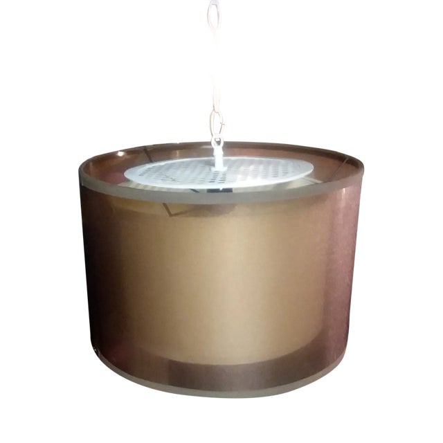 New Years Special Mid-Century Modern Drum Pendant Lamp For Sale