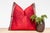 Textile Sangria Festive Silk Euro Pillow Cover For Sale - Image 7 of 7