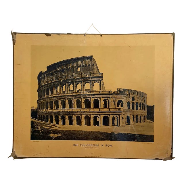 C.G. Roeder, Das Collosseum in Rome, ​​1897, Collytype Print For Sale