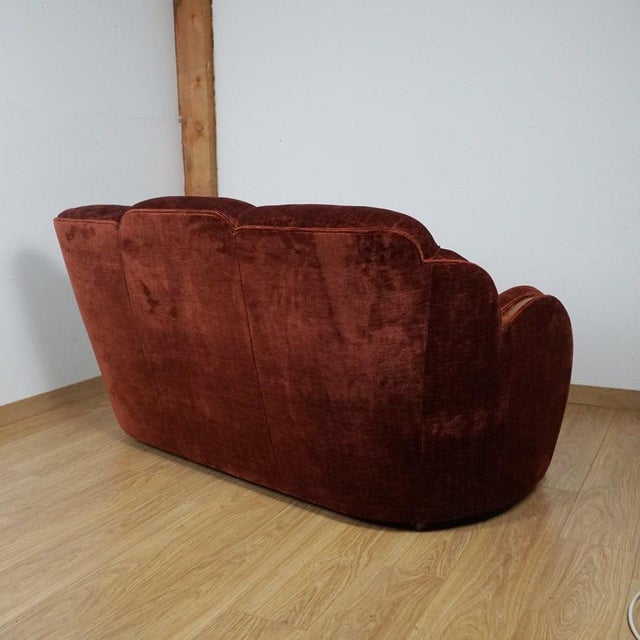 1930s Art Deco 3-Seater Cloud Sofa, 1930s For Sale - Image 5 of 9