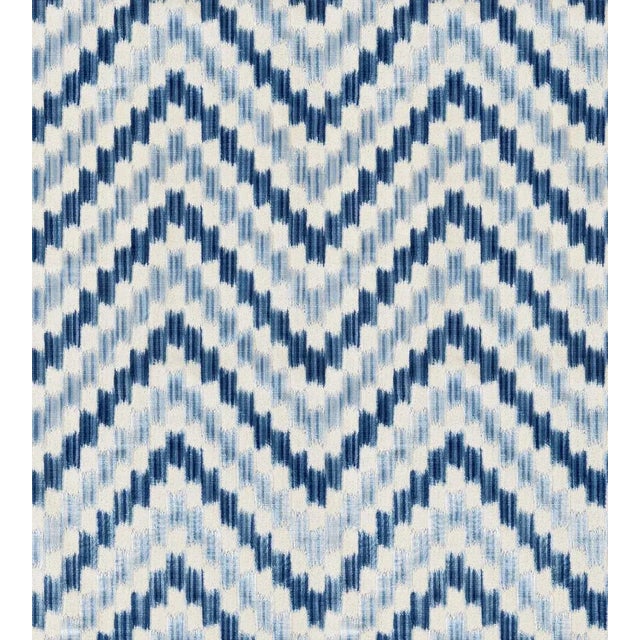 Sample - The House of Scalamandré Ankara Velvet Fabric, Pacific For Sale