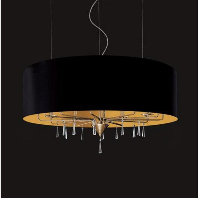 Not Yet Made - Made To Order Crystal Shadow Pendant Light in Chrome and Crystal by Aggiolight For Sale - Image 5 of 7