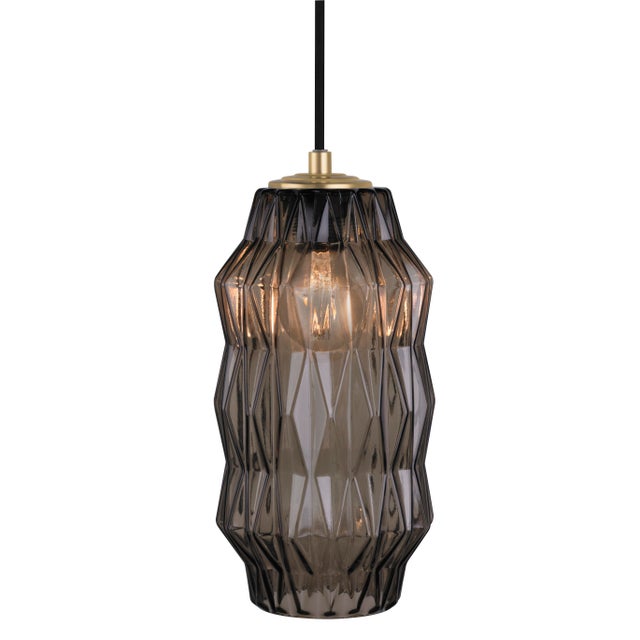 Hand-blown by master glassmakers in Venice, Italy, the Mimo Faceted Pendant Light by Oggetti features a jewel-like...