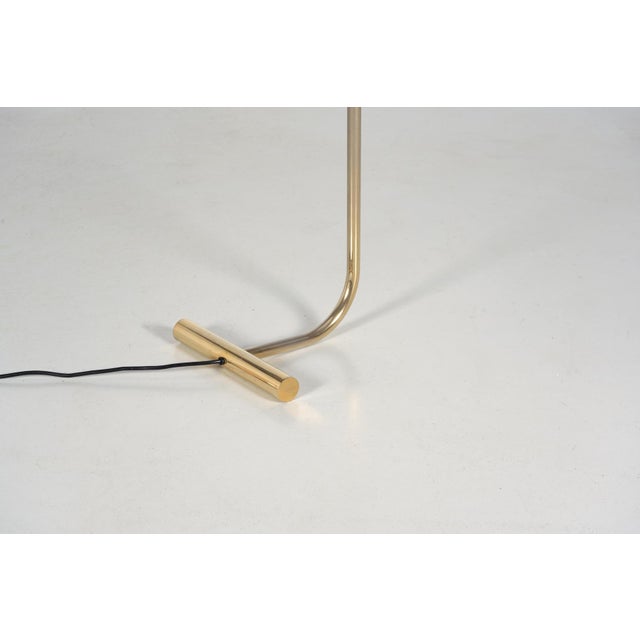 Floor Reading Lamp in Gold Plated Steel, 1970 For Sale - Image 6 of 10