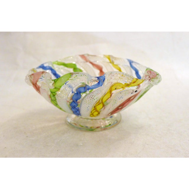 Small Vintage Murano Glass Bowl, 1960s For Sale - Image 3 of 13
