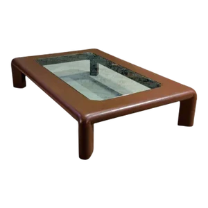 Karl Springer Mark II Leather Coffee Table, 1974