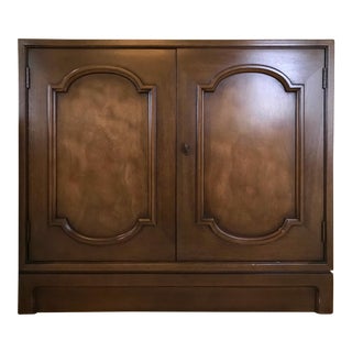 Walnut Finish Liquor Chest For Sale