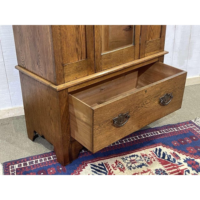 English Wardrobe in Oak For Sale - Image 13 of 14