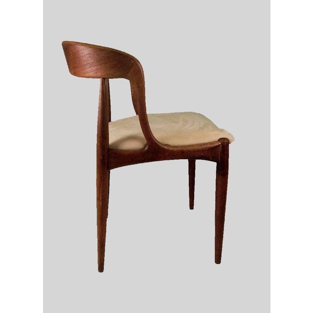Brown Teak Dining Chairs by Johannes Andersen for Uldum Møbelfabrik, Restored with Customizable Reupholstery, 1960s, Set of 6 For Sale - Image 8 of 14