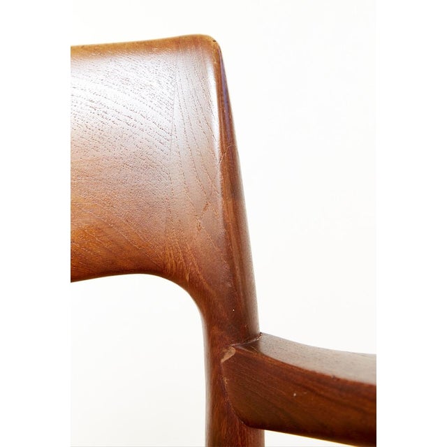Mid-Century Modern Model 57 Chair in Teak by Niels Otto Møller for J.L. Møllers, 1970s For Sale - Image 3 of 18