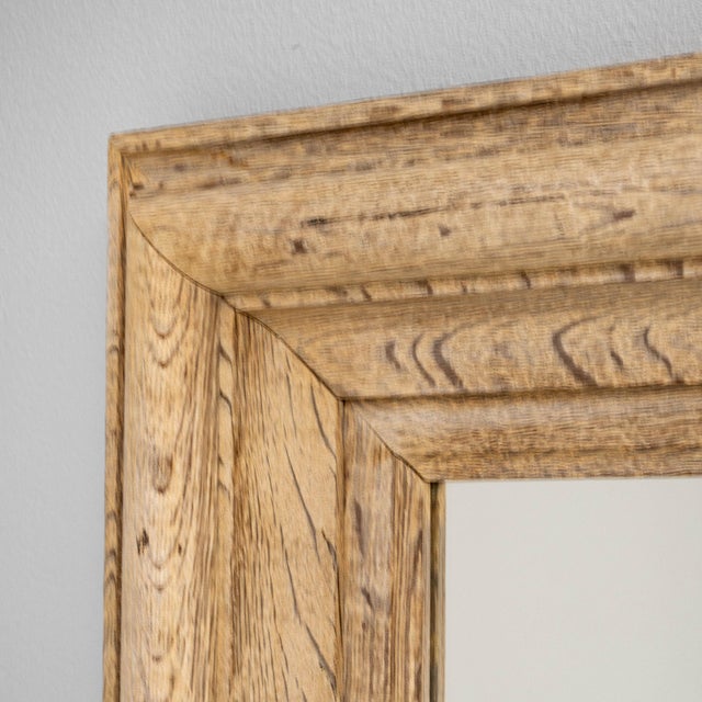 French 19th Century France Tan Wood Mirror For Sale - Image 3 of 11