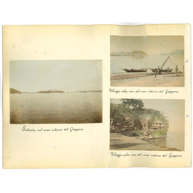 Contemporary Unknown, Ancient Views of Japan, Osaka, Vintage Album Prints, 1880s-1890s, Set of 4 For Sale - Image 3 of 3