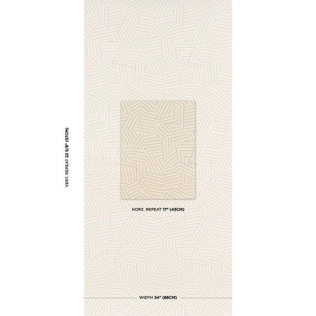 Deconstructed Stripe Sisal wallpaper is a textural take on a beloved Miles Redd pattern. Printed on our Haruki Sisal, this...