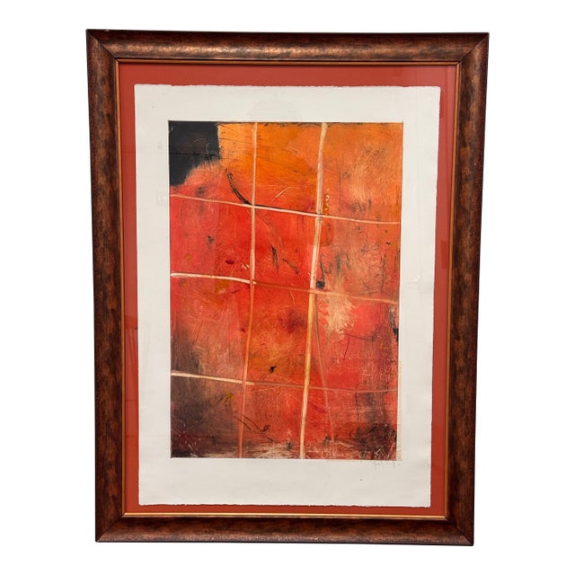 Abstract Mixed Media Artwork + Signed, Circa 2001 For Sale