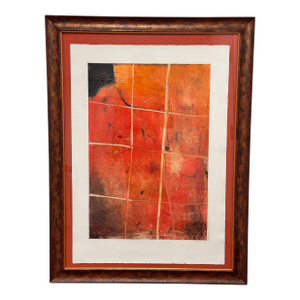 Abstract Mixed Media Artwork + Signed, Circa 2001