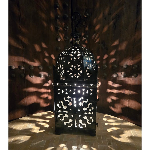 2020s Small Moroccan Metal Floor Lantern / Koutoubia 2 For Sale - Image 5 of 7