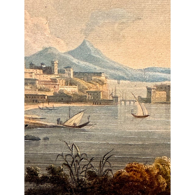 Early 19th-Century View of the Bay of Naples and Mt. Vesuvius For Sale - Image 4 of 13