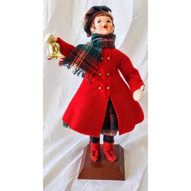 Vintage Original Simpich Character Dolls Christmas Carolers, Set of 7