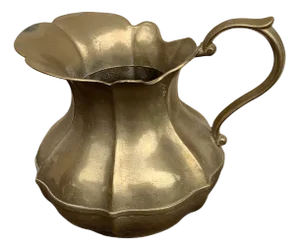 Vintage Gold Brass Jug