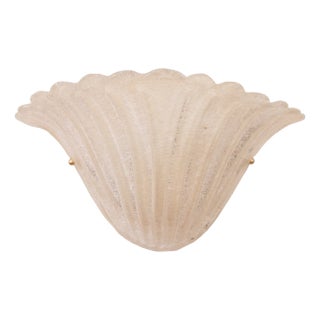 Fan-Shaped Wall Light in Alabaster Scavo with Grit, Italy, 1990s For Sale