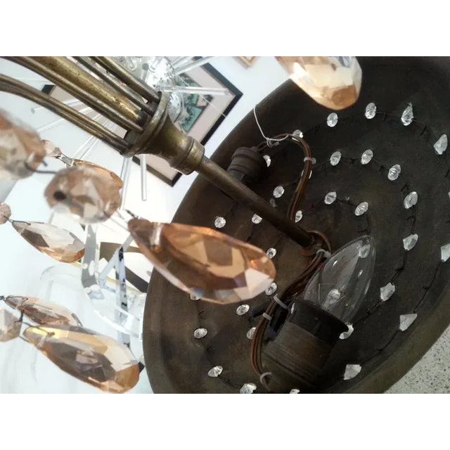 Maison Jansen Attrib "Fountain" Chandelier Art Deco For Sale - Image 11 of 13