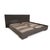 Modern Wooden Bed in Grey Taupe High Gloss from Lübke For Sale - Image 3 of 16