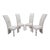 Vintage Modern High Back Parsons Dining Chairs - Set of 4 For Sale