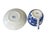 Vintage Blue & White Porcelain Willow Pattern Set of 4 Tea Cups For Sale - Image 9 of 10