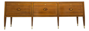 Mid-Century Modern Italian Inlayed Sideboard by Paolo Buffa, 1950s