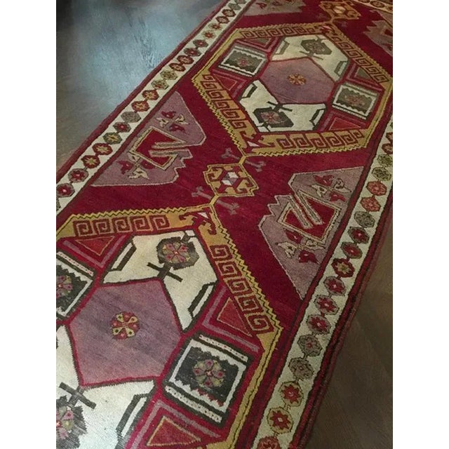 Postmodern Caucasian Woolen Geometrical Rug, 1960 For Sale - Image 10 of 18