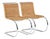 Mies Van Der Rohe Mr10 Cane and Chrome Cantilever Dining Chairs for Stendig, Bauhaus Pair For Sale