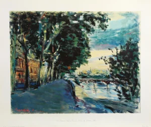 Le Pont Des Arts Au Quai De Louvre, Dimitrie Berea Poster