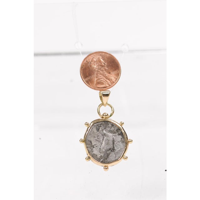 Crab Didrama [Coin] Pendant W/ 18 Kt Gold For Sale - Image 12 of 12