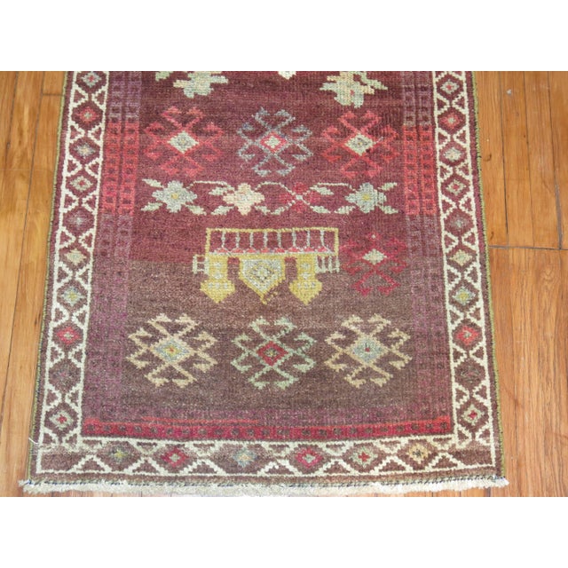 Pigeon Vintage Turkish Anatolian Runner - 3'1" x 11'3" For Sale - Image 18 of 18