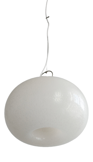 Italian Pendant Lamp with Hand-Blown Murano Glass from Mazzega, 1970s