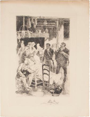 Auguste Brouet, Passing, Etching, Early 20th Century