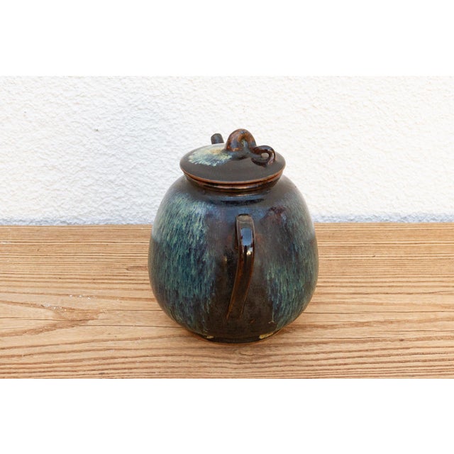 Jizhou Porcelain Glazed Teapot For Sale In Los Angeles - Image 6 of 8