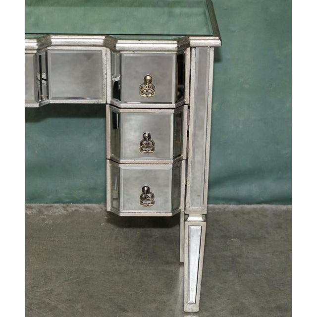 Rococo Decorative Venitian Bevelled Glass Dressing Vanity Table Desk Drawers by Aeg, 2010 For Sale - Image 3 of 18