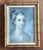 Mid-Century Modern Vintage Original Portrait of Woman on Canvas For Sale - Image 3 of 12