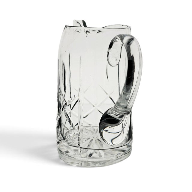 Late 20th Century Late 20th Century Royal Brierley Ascot Hand Cut Lead Crystal 32 Oz Ice Lip Pitcher For Sale - Image 5 of 12