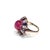 Bochic "Capri" Ruby, Tanzanite & White Topaz Cocktail Ring In 18K Gold & Silver For Sale - Image 11 of 12