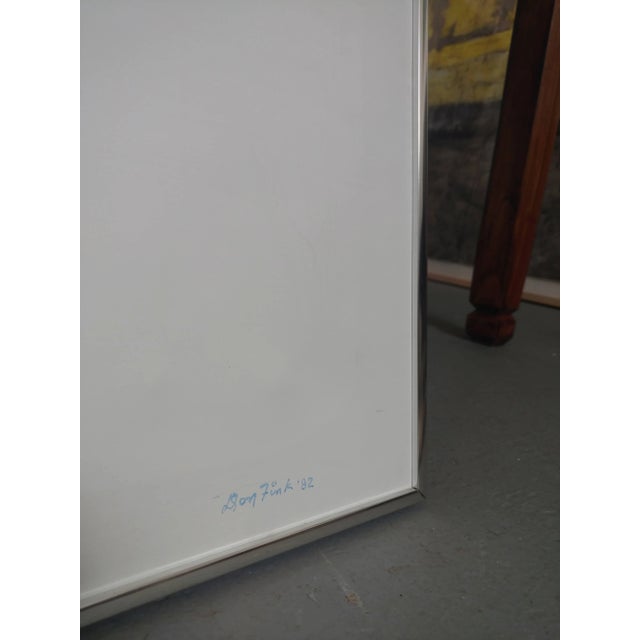 Mid 20th Century Don Fink, Abstract Expressionist Untitled Composition Painting For Sale - Image 5 of 5